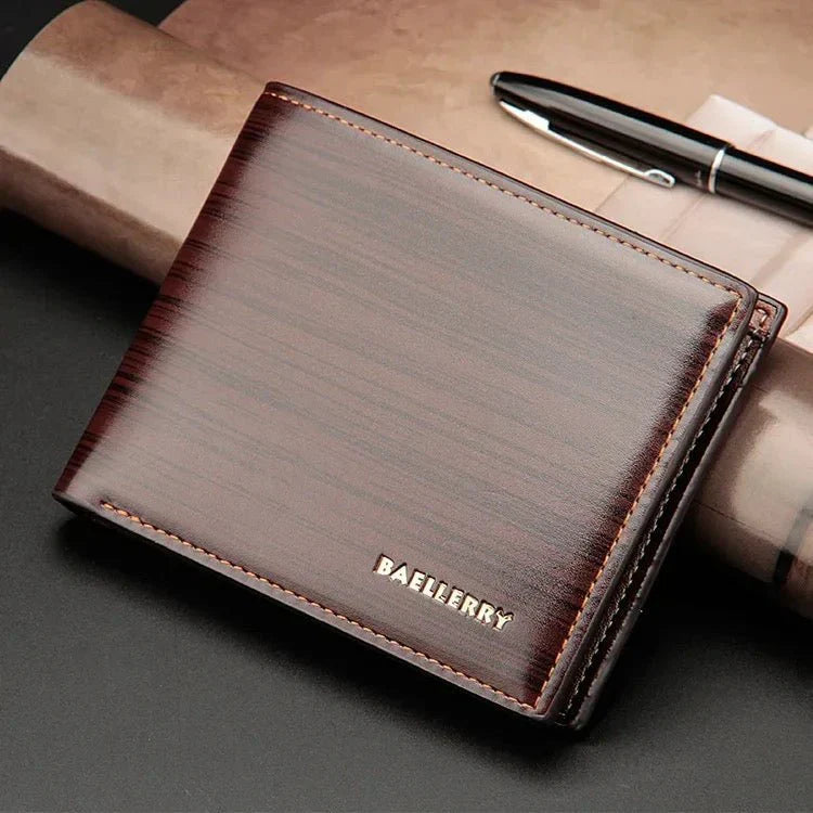 Gentlemen Luxury Wood Grain Smart Wallet