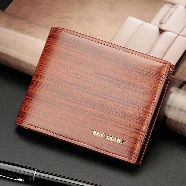 Gentlemen Luxury Wood Grain Smart Wallet