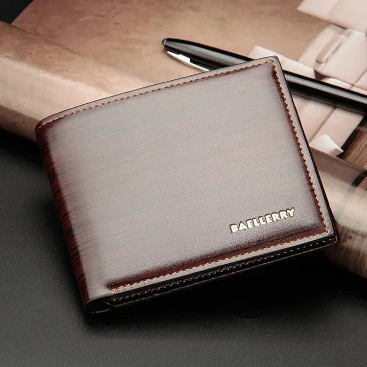 Gentlemen Luxury Wood Grain Smart Wallet