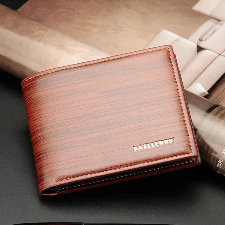 Gentlemen Luxury Wood Grain Smart Wallet