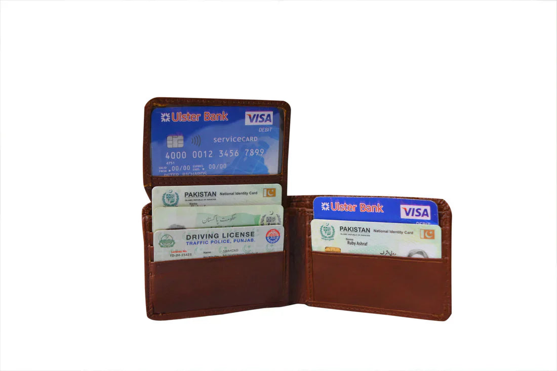 Slimline Wallet with ID Card Holder- Leader Collection