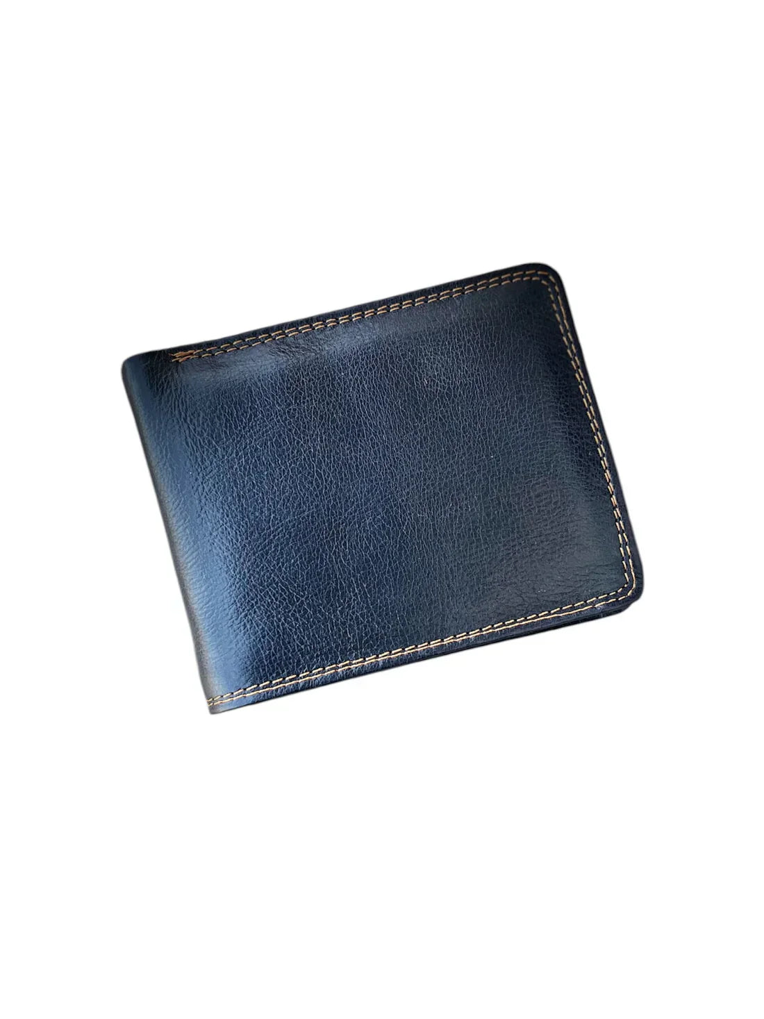 Royal Contrast Double-Stitch Wallet