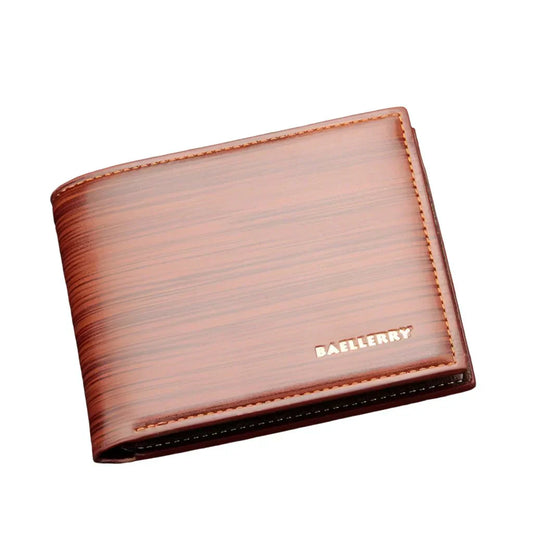 Gentlemen Luxury Wood Grain Smart Wallet