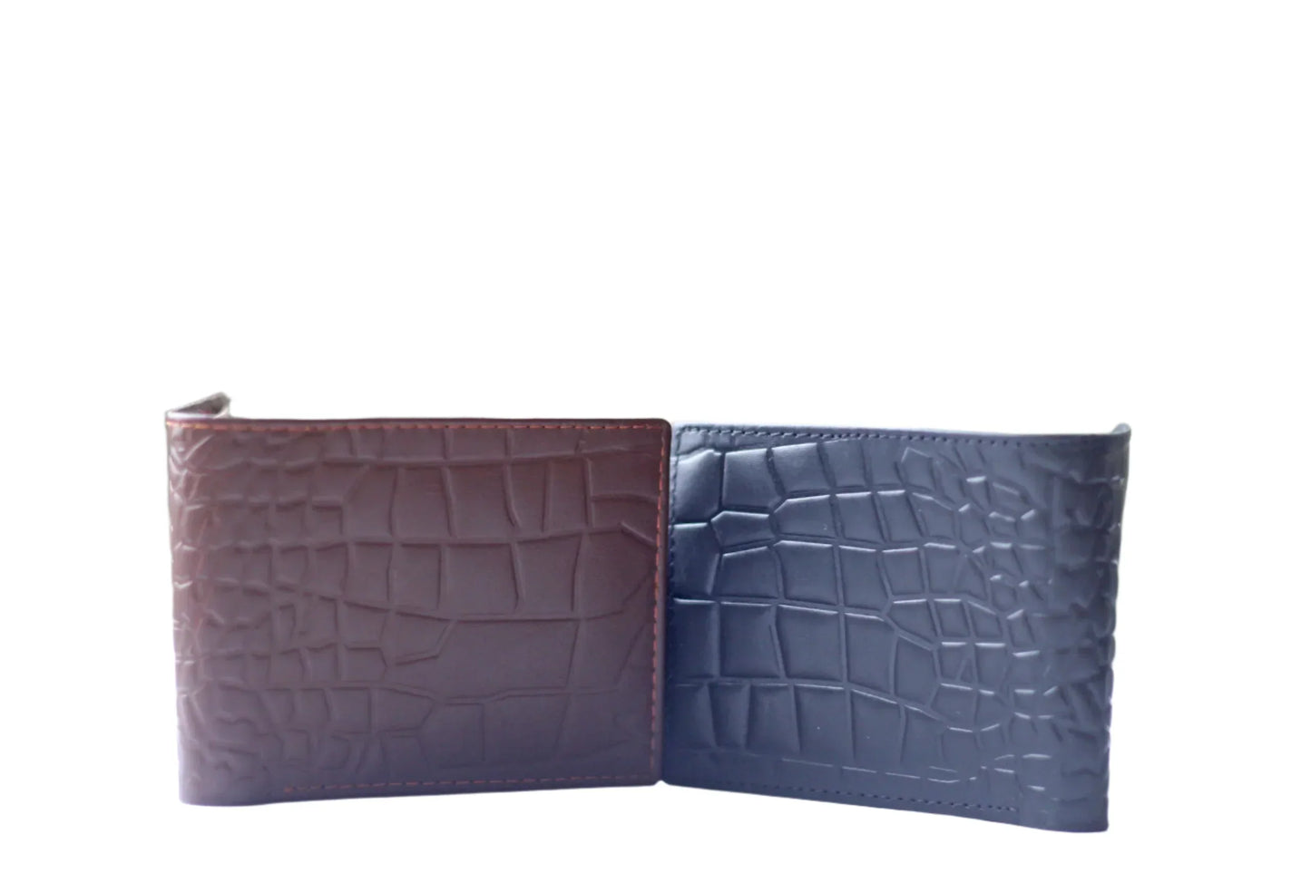 Genuine Wallet In Crocodile Pattern With Soft Velvet Interior