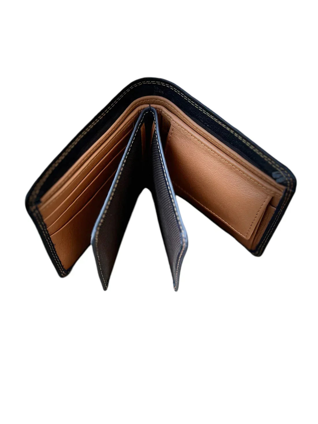 Royal Contrast Double-Stitch Wallet