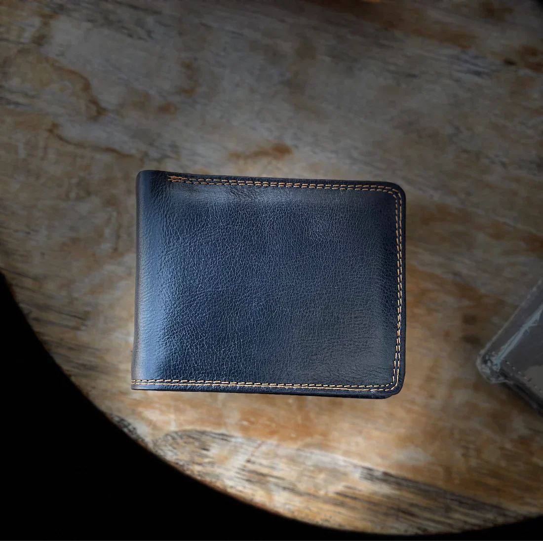 Royal Contrast Double-Stitch Wallet