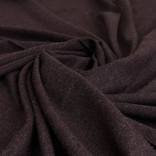 Premium Blended Wool Fabric-Maroon